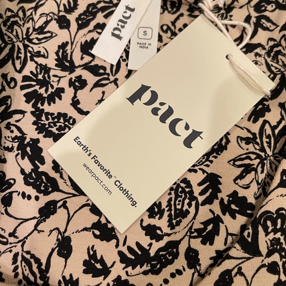 NEW! Pact Fit & Flare Paisley Blossoms Scoop Midi Dress Size Small NWT! - Picture 11 of 12